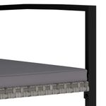 Casa si Gradina - Gradina si terasa - Mobilier exterior - Scaune si sezlonguri gradina - Scaune de masa pentru gradina, 2 buc., gri, poliratan - Infinity.ro