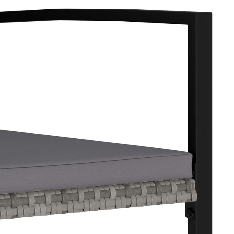 Casa si Gradina - Gradina si terasa - Mobilier exterior - Scaune si sezlonguri gradina - Scaune de masa pentru gradina, 2 buc., gri, poliratan - Infinity.ro