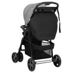Jucarii, Copii si Bebe - Carucioare si articole de transport - Carucioare - Carucioare standard - Carucior pentru copii 3-in-1, gri deschis si negru, otel - Infinity.ro
