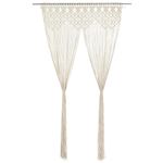 Casa si Gradina - Textile si covoare - Perdele si draperii - Perdele - Perdea macrame, 140 x 240 cm, bumbac - Infinity.ro