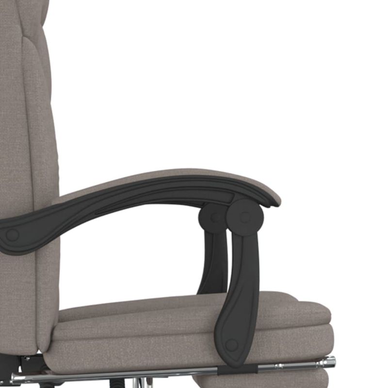 Casa si Gradina - Mobilier - Scaune si fotolii - Scaune - Fotoliu de birou rabatabil, gri taupe, textil - Infinity.ro