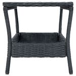 Casa si Gradina - Gradina si terasa - Mobilier exterior - Mese gradina - Masa de gradina, gri inchis, 45 x 45 x 46,5 cm, poliratan - Infinity.ro