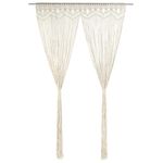 Casa si Gradina - Textile si covoare - Perdele si draperii - Perdele - Perdea macrame, 140 x 240 cm, bumbac - Infinity.ro