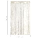 Casa si Gradina - Textile si covoare - Perdele si draperii - Perdele - Perdea macrame, 140 x 240 cm, bumbac - Infinity.ro