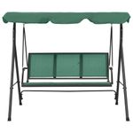 Casa si Gradina - Gradina si terasa - Balansoare si hamace - Balansoare - Balansoar de gradina cu copertina, verde, 170 cm, textilena si otel - Infinity.ro