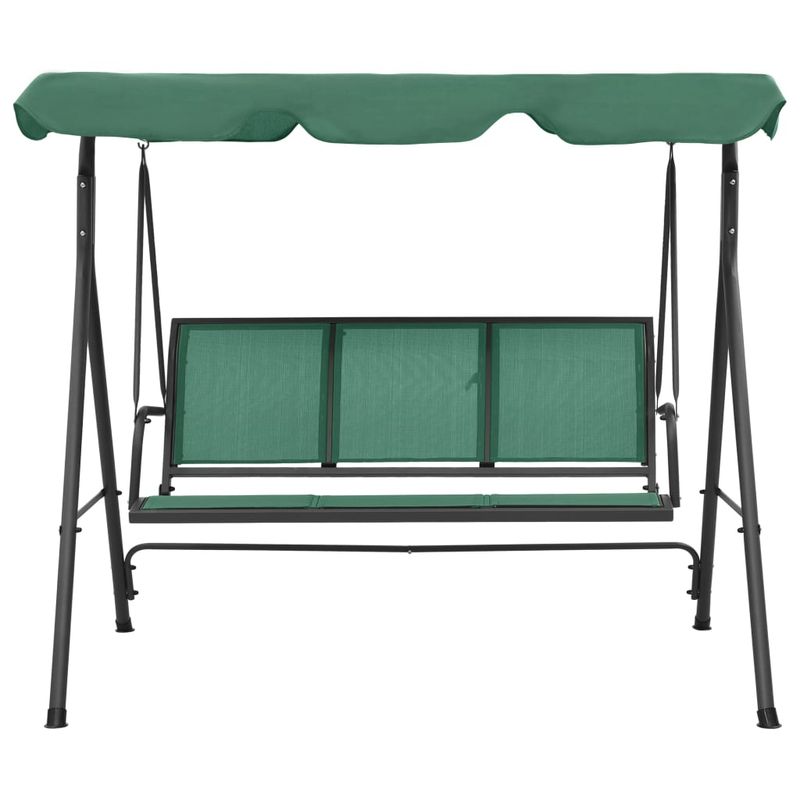 Casa si Gradina - Gradina si terasa - Balansoare si hamace - Balansoare - Balansoar de gradina cu copertina, verde, 170 cm, textilena si otel - Infinity.ro