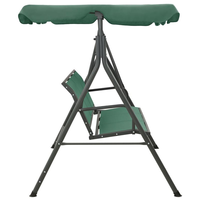 Casa si Gradina - Gradina si terasa - Balansoare si hamace - Balansoare - Balansoar de gradina cu copertina, verde, 170 cm, textilena si otel - Infinity.ro