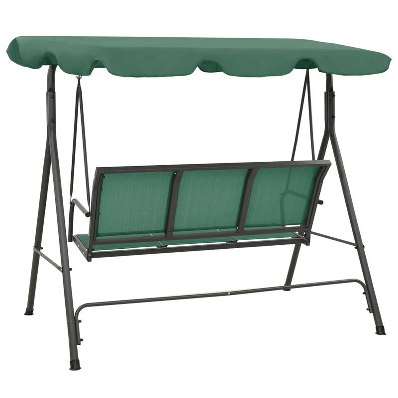 Casa si Gradina - Gradina si terasa - Balansoare si hamace - Balansoare - Balansoar de gradina cu copertina, verde, 170 cm, textilena si otel - Infinity.ro