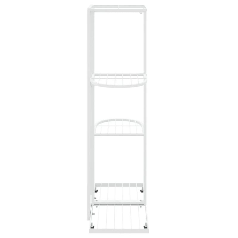 Casa si Gradina - Gradinarit si plante - Plante si ghivece - Ghivece si suporturi - Suport pentru flori cu 4 nivele, alb, 43x22x76 cm, metal - Infinity.ro