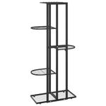Casa si Gradina - Gradinarit si plante - Plante si ghivece - Ghivece si suporturi - Suport pentru flori cu 5 niveluri, negru, 43x22x98 cm, metal - Infinity.ro