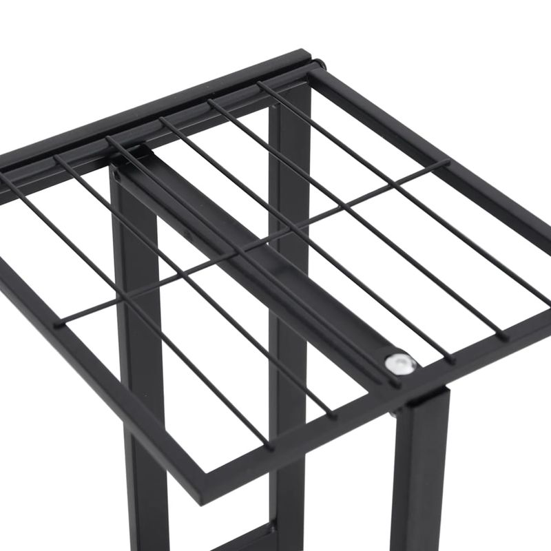 Casa si Gradina - Gradinarit si plante - Plante si ghivece - Ghivece si suporturi - Suport pentru flori cu 5 niveluri, negru, 43x22x98 cm, metal - Infinity.ro