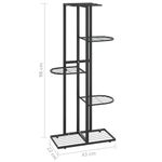 Casa si Gradina - Gradinarit si plante - Plante si ghivece - Ghivece si suporturi - Suport pentru flori cu 5 niveluri, negru, 43x22x98 cm, metal - Infinity.ro