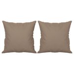 Casa si Gradina - Textile si covoare - Perne si pilote - Perne decorative - Perne decorative, 2 buc., gri taupe, 40x40 cm, microfibra - Infinity.ro
