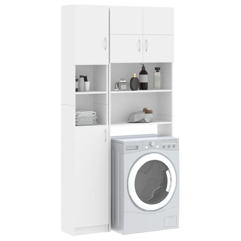 Casa si Gradina - Mobilier - Dulapuri si sifoniere - Dulapuri - Set dulap masina de spalat, alb, lemn prelucrat - Infinity.ro
