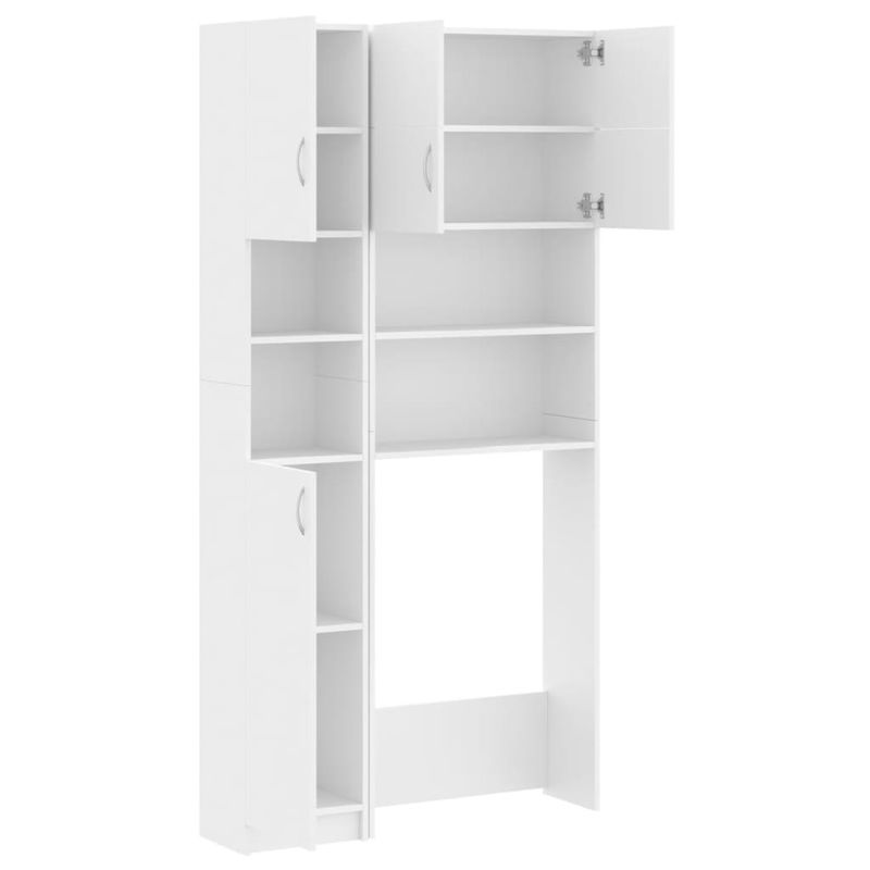 Casa si Gradina - Mobilier - Dulapuri si sifoniere - Dulapuri - Set dulap masina de spalat, alb, lemn prelucrat - Infinity.ro