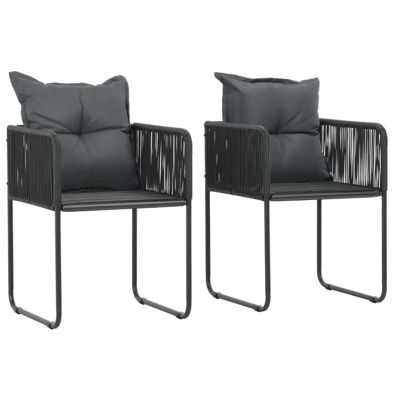 Casa si Gradina - Gradina si terasa - Mobilier exterior - Seturi mobila gradina - Set mobilier de masa pentru gradina, 3 piese, negru, ratan PVC - Infinity.ro