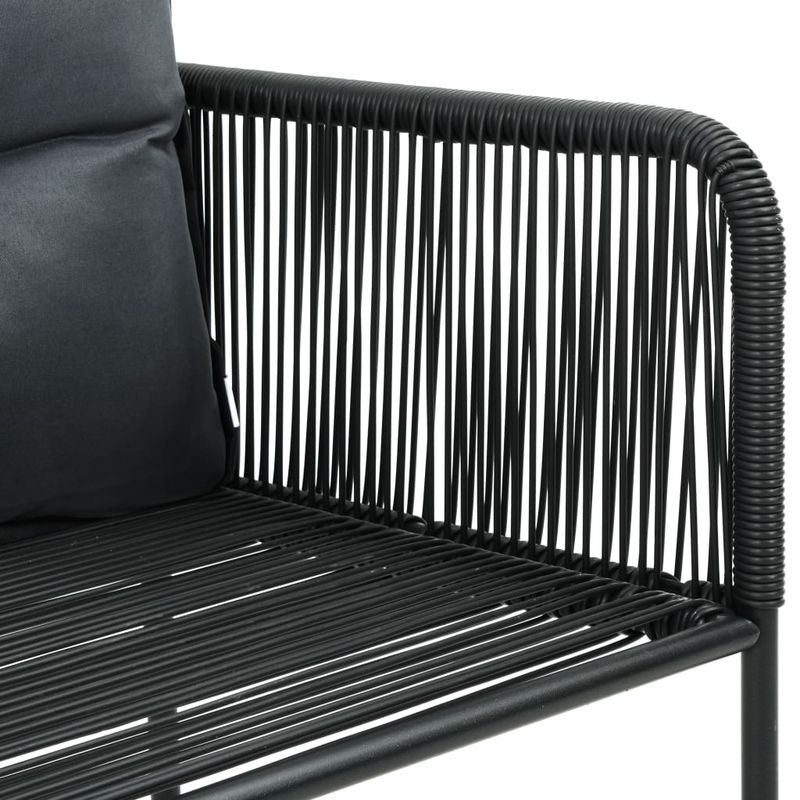 Casa si Gradina - Gradina si terasa - Mobilier exterior - Seturi mobila gradina - Set mobilier de masa pentru gradina, 3 piese, negru, ratan PVC - Infinity.ro