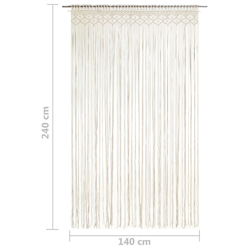 Casa si Gradina - Textile si covoare - Perdele si draperii - Perdele - Perdea macrame, 140 x 240 cm, bumbac - Infinity.ro