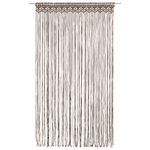 Casa si Gradina - Textile si covoare - Perdele si draperii - Perdele - Perdea macrame, gri taupe,140 x 240 cm, bumbac - Infinity.ro