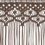 Casa si Gradina - Textile si covoare - Perdele si draperii - Perdele - Perdea macrame, gri taupe,140 x 240 cm, bumbac - Infinity.ro