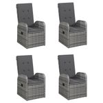 Casa si Gradina - Gradina si terasa - Mobilier exterior - Seturi mobila gradina - Set de masa pentru gradina, 5 piese, gri - Infinity.ro