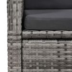 Casa si Gradina - Gradina si terasa - Mobilier exterior - Seturi mobila gradina - Set de masa pentru gradina, 5 piese, gri - Infinity.ro