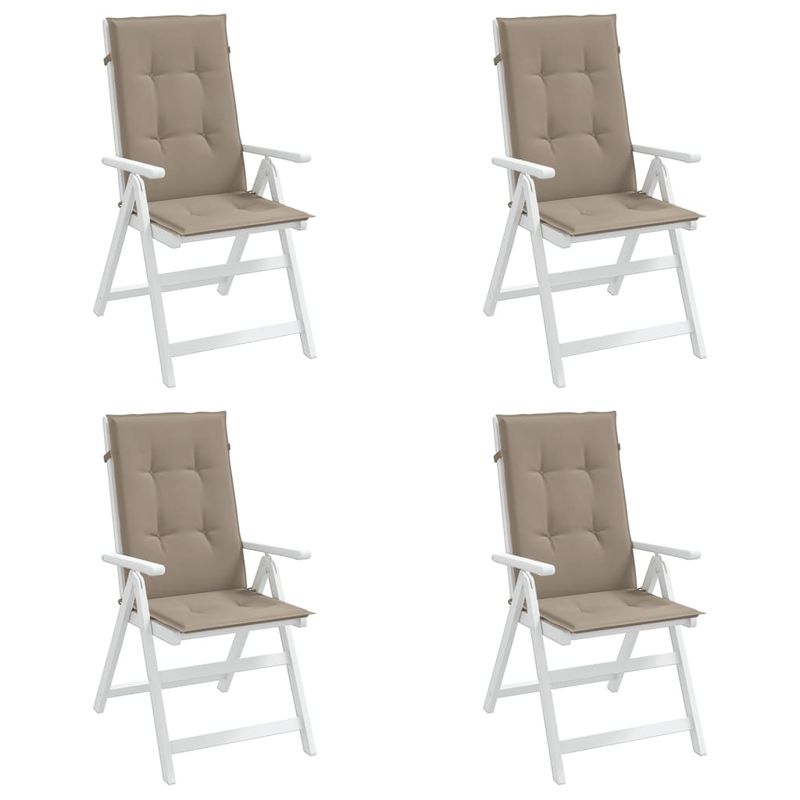 Casa si Gradina - Textile si covoare - Perne si pilote - Perne decorative - Perne scaun cu spatar inalt, gri taupe, 120x50x3 cm, textil, cantitate în pachet: 4 - Infinity.ro
