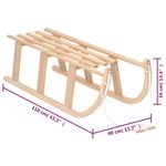 Sport si Outdoor - Sporturi de iarna - Sanius - Sanie, 110x40x34 cm, placaj - Infinity.ro