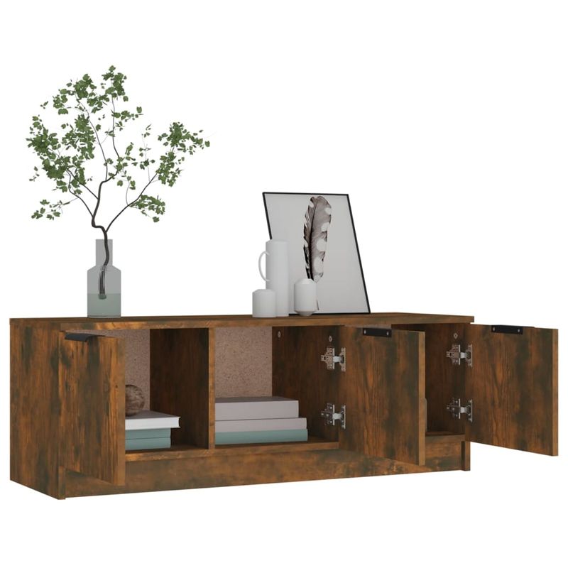 Casa si Gradina - Mobilier - Comode si corpuri - Comode - Comoda TV, stejar fumuriu, 102x35x36,5 cm, lemn prelucrat - Infinity.ro