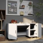 Casa si Gradina - Mobilier - Mese si birouri - Birouri - Birou, alb, 140x50x75 cm, lemn compozit - Infinity.ro