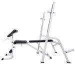 Sport si Outdoor - Fitness - Aparate fitness - Aparate si banci multifunctionale - Banca antrenament rastel greutati, set haltere/gantere, 60,5kg - Infinity.ro
