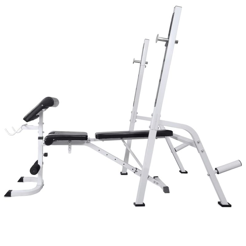 Sport si Outdoor - Fitness - Aparate fitness - Aparate si banci multifunctionale - Banca antrenament rastel greutati, set haltere/gantere, 60,5kg - Infinity.ro