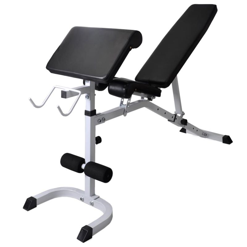 Sport si Outdoor - Fitness - Aparate fitness - Aparate si banci multifunctionale - Banca antrenament rastel greutati, set haltere/gantere, 60,5kg - Infinity.ro