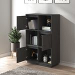 Casa si Gradina - Mobilier - Comode si corpuri - Comode - Dulap inalt, gri, 74x35x117 cm, lemn masiv de pin - Infinity.ro