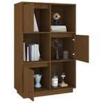 Casa si Gradina - Mobilier - Comode si corpuri - Corpuri bucatarie - Dulap inalt, maro miere, 74x35x117 cm, lemn masiv de pin - Infinity.ro