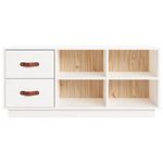 Casa si Gradina - Mobilier - Organizare si depozitare - Organizator incaltaminte - Banca pentru pantofi, alb, 100x34x45 cm, lemn masiv pin - Infinity.ro