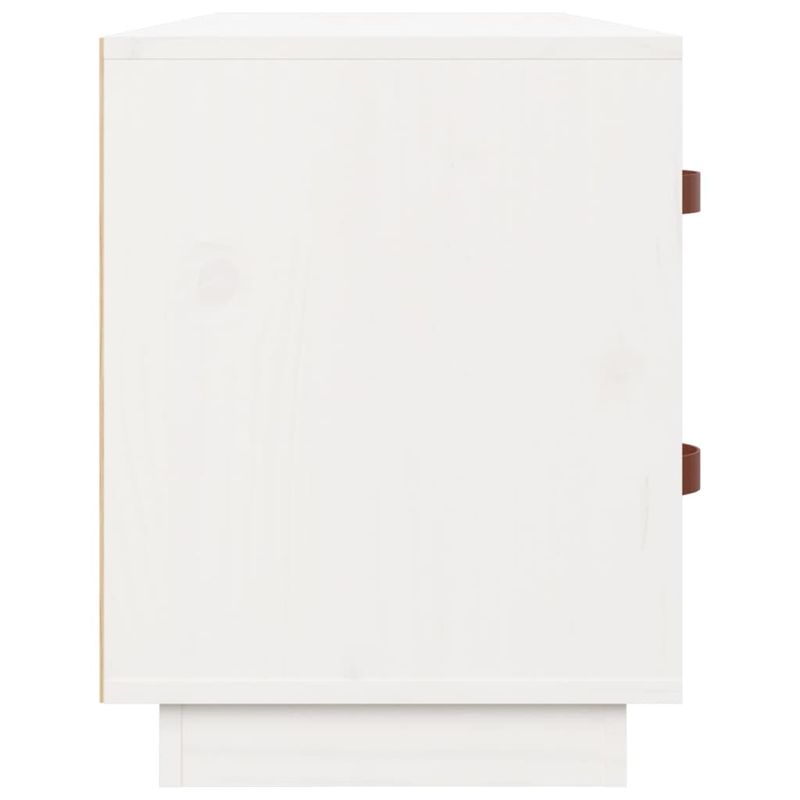 Casa si Gradina - Mobilier - Organizare si depozitare - Organizator incaltaminte - Banca pentru pantofi, alb, 100x34x45 cm, lemn masiv pin - Infinity.ro