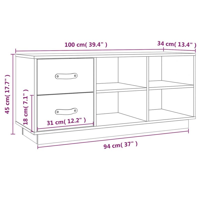 Casa si Gradina - Mobilier - Organizare si depozitare - Organizator incaltaminte - Banca pentru pantofi, alb, 100x34x45 cm, lemn masiv pin - Infinity.ro