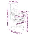 Casa si Gradina - Mobilier - Scaune si fotolii - Scaune - Scaun de birou rabatabil, maro, piele ecologica - Infinity.ro