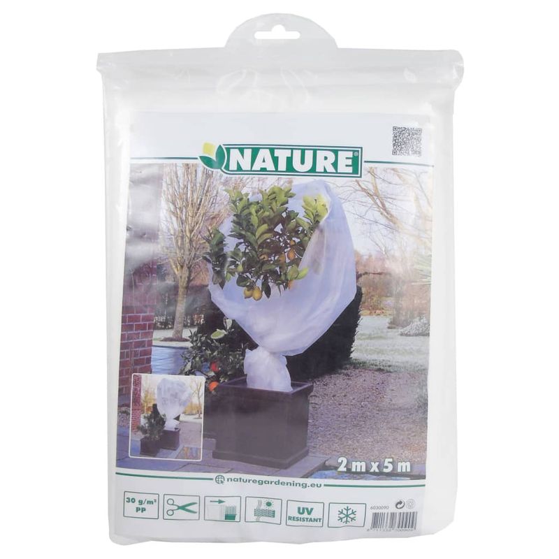 Casa si Gradina - Gradinarit si plante - Unelte gradinarit - Accesorii pentru unelte gradinarit - Nature Husa anti-inghet din fleece , alb, 2x5 m, 30 g/m² - Infinity.ro
