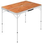 Sport si Outdoor - Camping - Mobilier pentru camping - Alte piese de mobilier pentru camping - Masa de camping pliabila cu 2 banci, maro, aluminiu - Infinity.ro