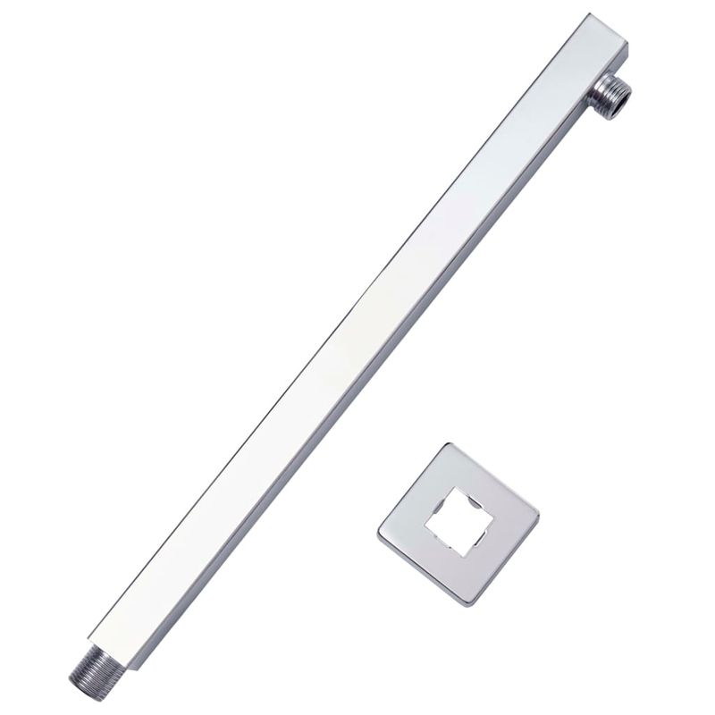 Casa si Gradina - Sanitare - Cazi si cabine de dus - Cadite dus - Brat suport dus, patrat, argintiu, 40 cm, otel inoxidabil 201 - Infinity.ro