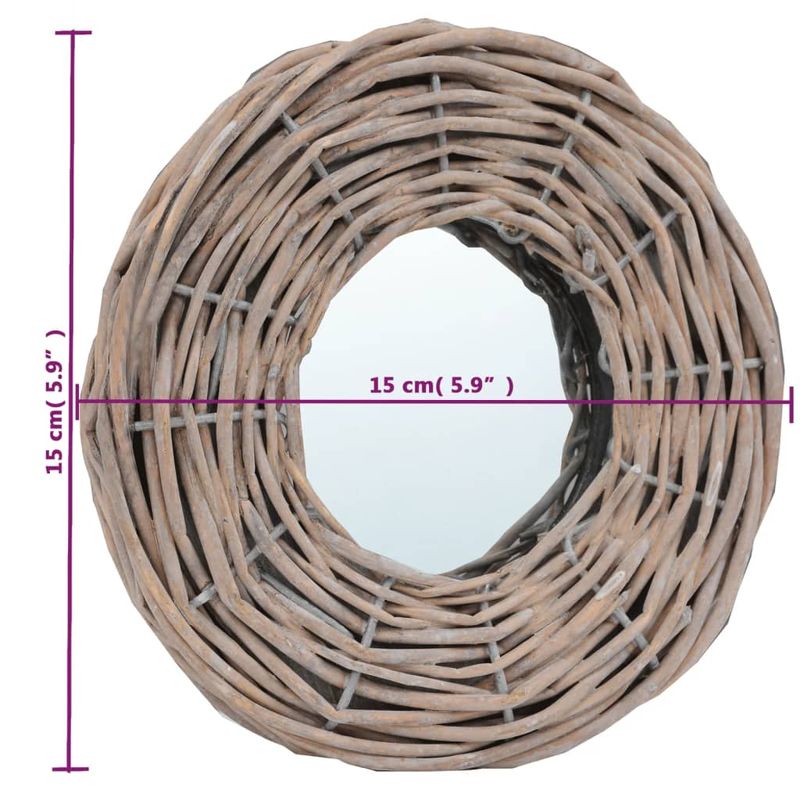 Casa si Gradina - Decoratiuni - Oglinzi - Oglinzi, 3 buc., 15 cm, rachita - Infinity.ro