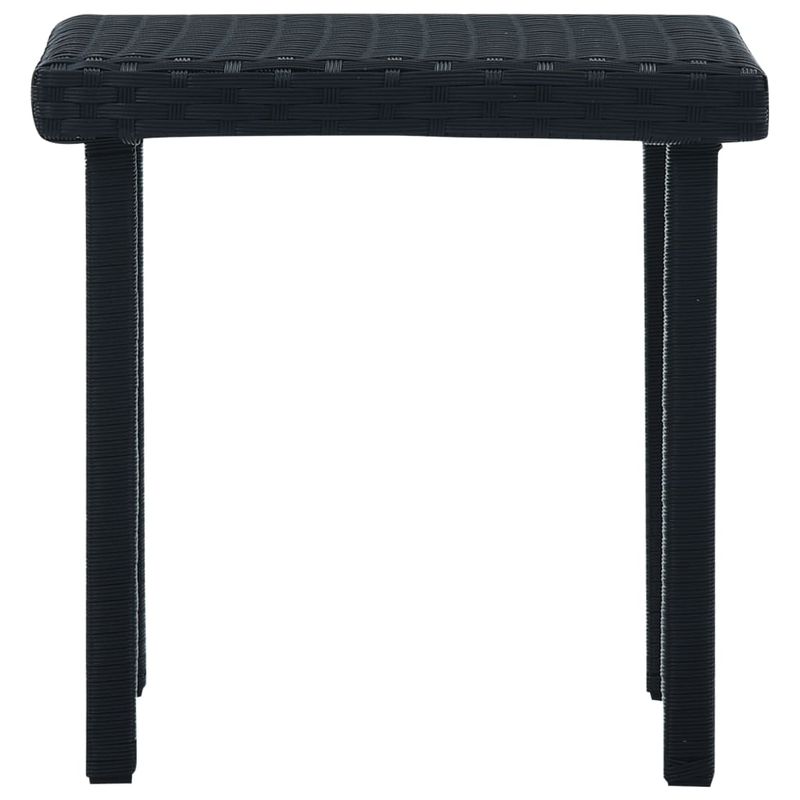 Casa si Gradina - Gradina si terasa - Mobilier exterior - Mese gradina - Masa de ceai de gradina, negru, 40 x 40 x 40 cm, poliratan - Infinity.ro
