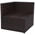 Casa si Gradina - Gradina si terasa - Mobilier exterior - Seturi mobila gradina - Set mobilier de gradina cu perne, 5 piese, maro, poliratan - Infinity.ro