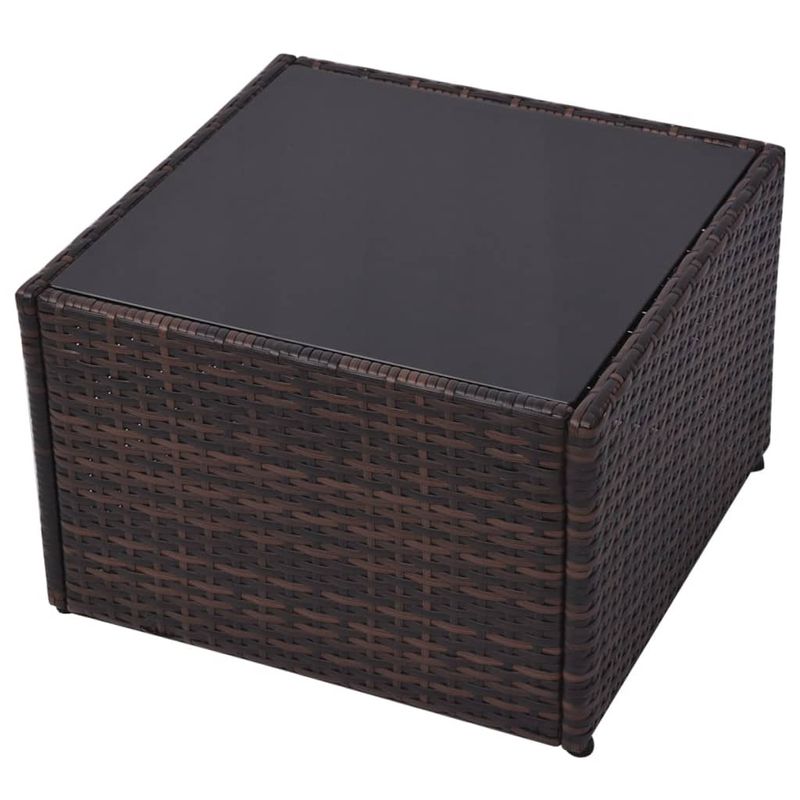 Casa si Gradina - Gradina si terasa - Mobilier exterior - Seturi mobila gradina - Set mobilier de gradina cu perne, 5 piese, maro, poliratan - Infinity.ro