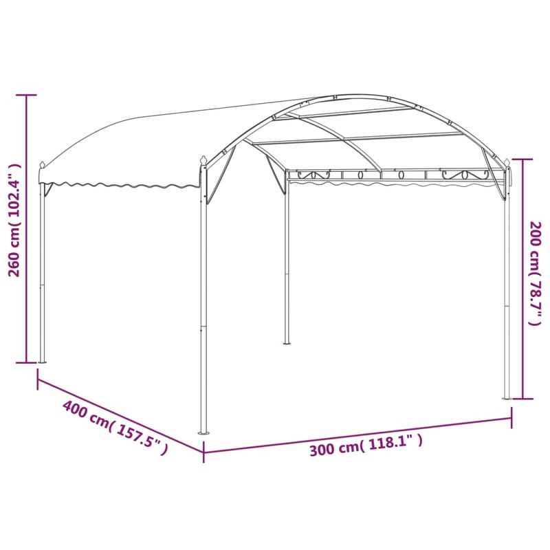 Casa si Gradina - Gradina si terasa - Umbrele si pavilioane - Umbrele - Copertina de soare, antracit, 3 x 4 m - Infinity.ro