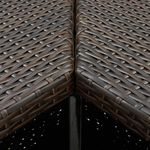 Casa si Gradina - Mobilier - Mese si birouri - Mese bucatarie si dining - Masa de bar coltar, maro, 100 x 50 x 105 cm, poliratan - Infinity.ro