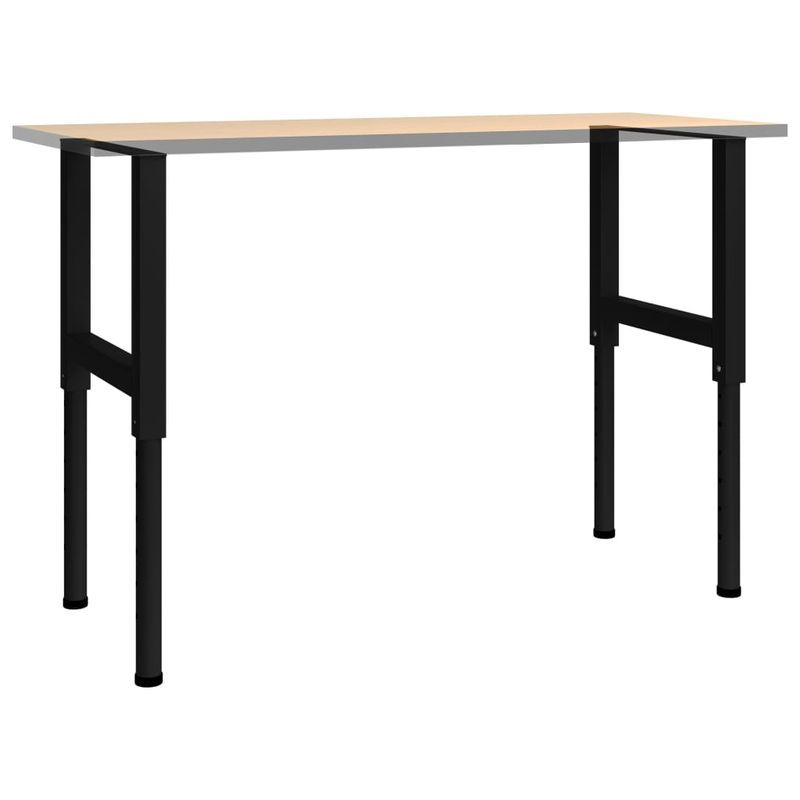 Casa si Gradina - Mobilier - Feronerie si accesorii mobila - Cadre banc lucru reglabile 2 buc. negru 55x(69-95,5) cm metal - Infinity.ro
