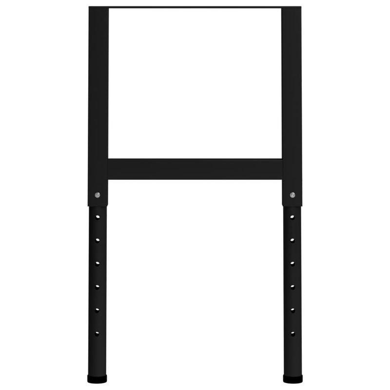 Casa si Gradina - Mobilier - Feronerie si accesorii mobila - Cadre banc lucru reglabile 2 buc. negru 55x(69-95,5) cm metal - Infinity.ro